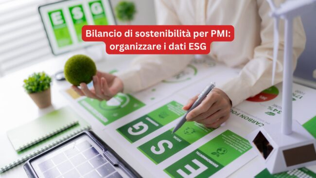 Bilancio di sostenibilita per PMI organizzare i dati ESG software sistemi programma gestionale ESG software esg agm